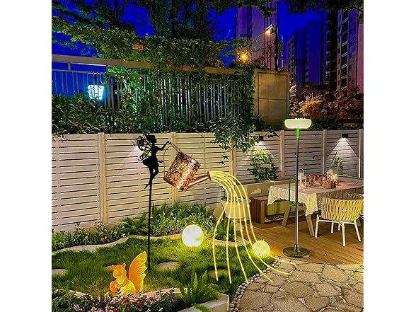 Neeenn Fairy Garden Stake with Solar Watering