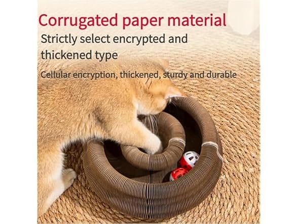 Magnetic Interactive Foldable Cat Scratcher Cardboard