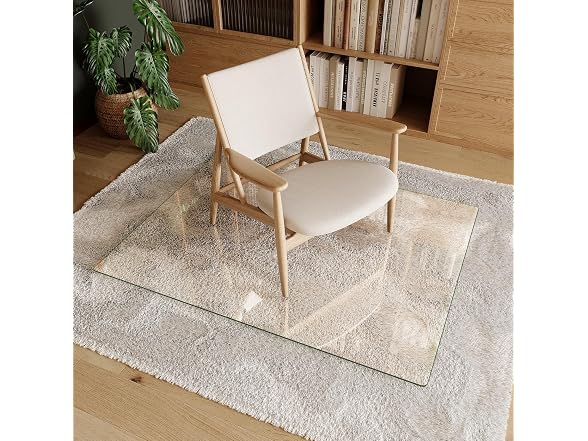 Koonmi 36" x 46" Upgraded Glass Chair Mat