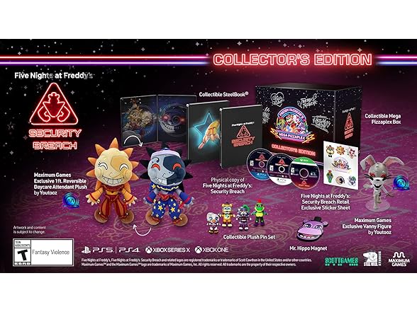 thumbnail image 2 of Good Stuff Licensed FNAF Security Breach Collector Plush – Freddy, Roxanne, Montgomery Gator, Rockstar Chica, BNWT 2 of 4