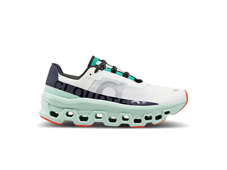 On Running 61.98241 5.5 On Running Cloudmonster Womens Shoes Undyed-White/Creek