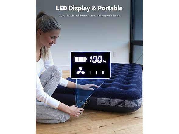 OMQ OMQ Portable Air Pump for Inflatables,Electric Air M