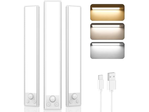 Brightever KN0001 3-Pack Under cabient lighting,14inch