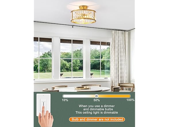 LHLYCLX black flush Mount ceiling light