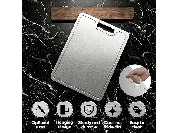 ROTTOGOON Titanium Cutting Board 14x10