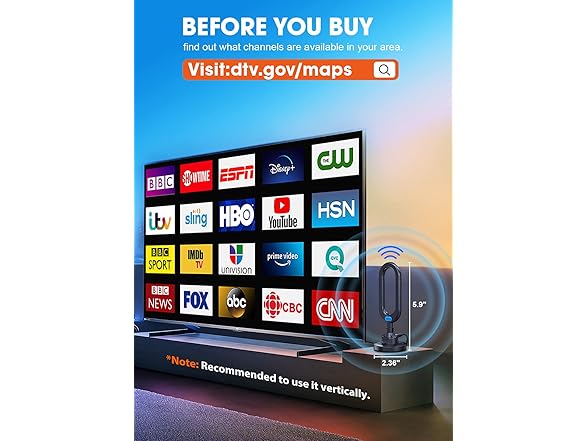 WUMINGLU 4K TV Antenna | Smart TV Indoor