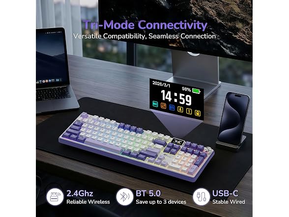 RK ROYAL KLUDGE S104 Wireless Keyboard