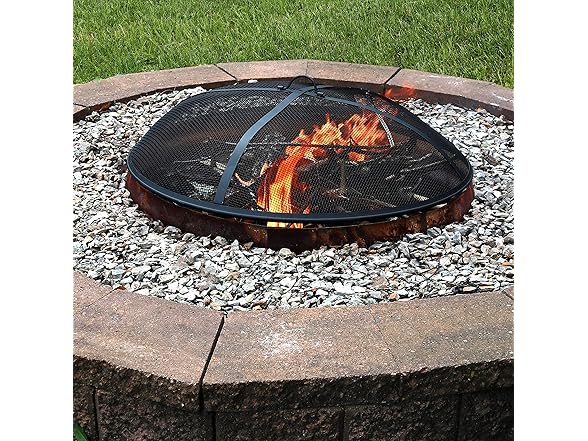 Sunnydaze Steel Mesh Fire Pit Screen