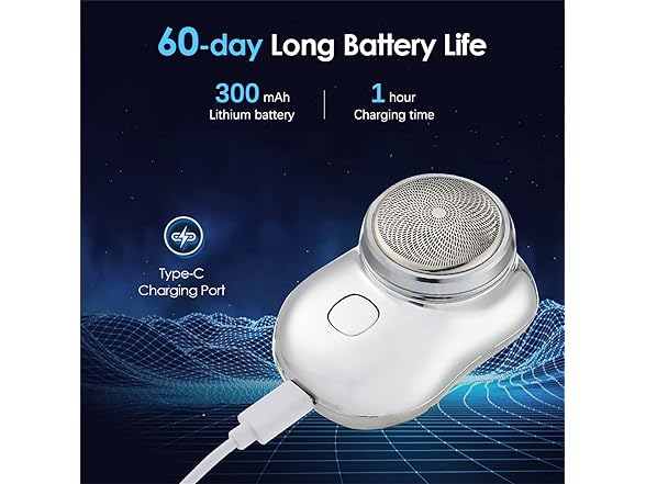 GYLCTOM Mini Shaver Portable -sliver