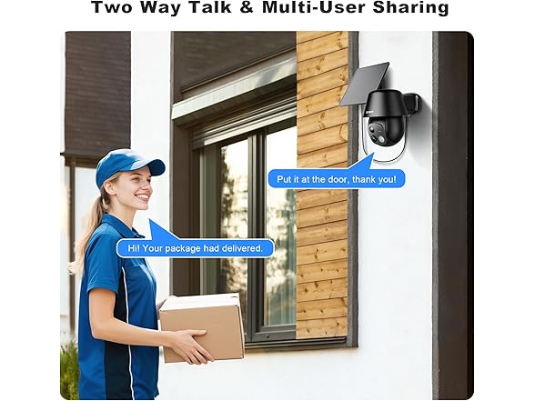 Solar Security Cameras | 2K 360 degree