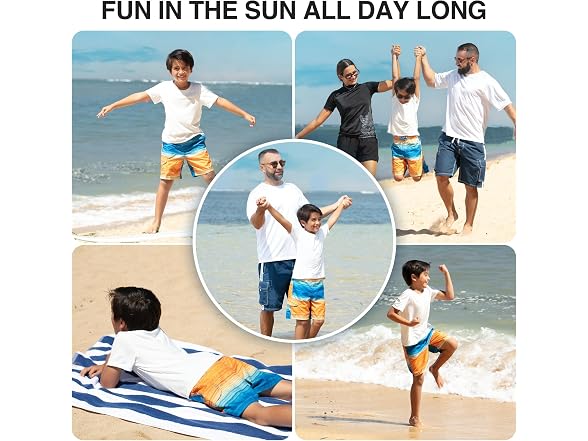 Kanu Surf Men (10-12) Oahu Quick Dry Beach Trunk