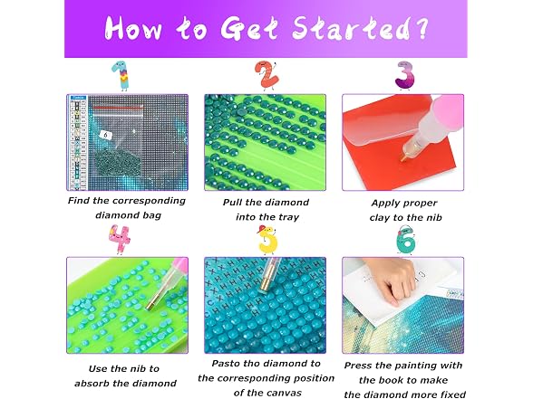 QAZWSX DIY 5D Diamond Painting by Number Kits - Gallery 7