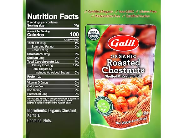 Galil Roasted Chestnuts 3.5oz