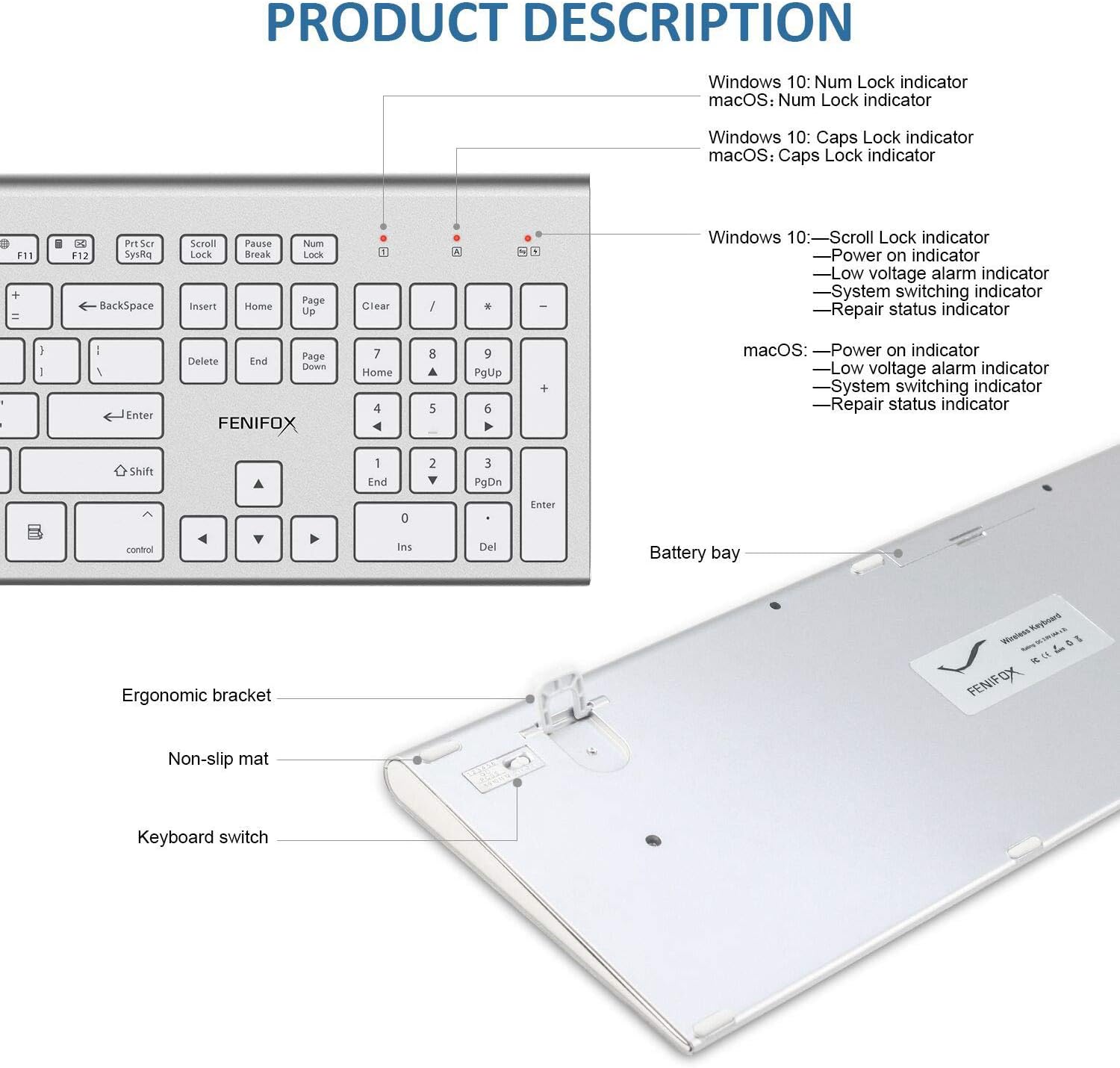 Wireless Keyboard & Mouse Dual System - Gallery 12