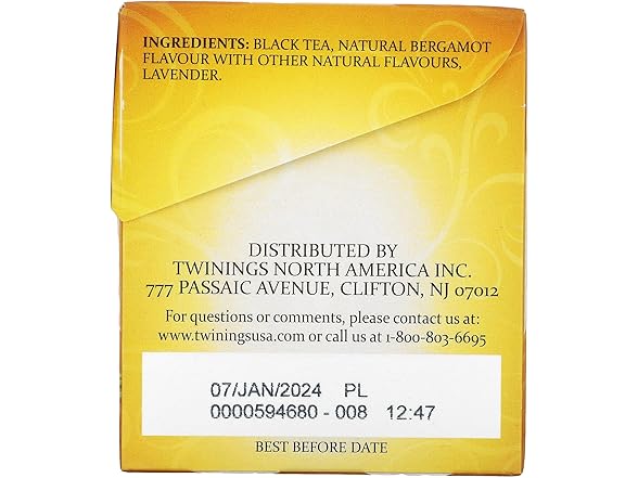6PK Twinings Earl Grey Lavender 20ct