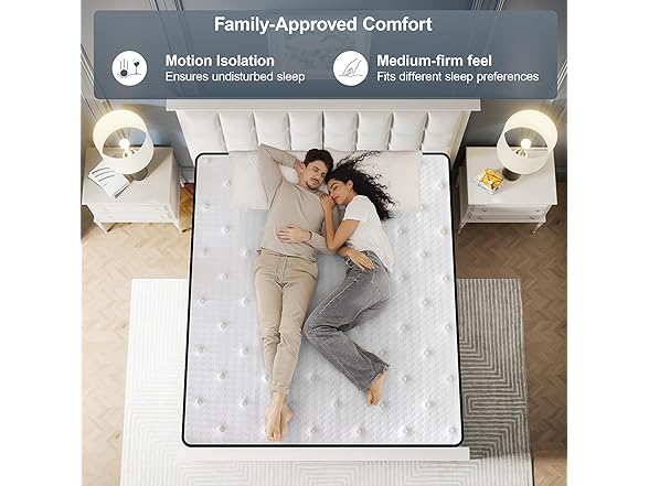 Suiforlun Queen 14" Gel Memory Foam Mattress