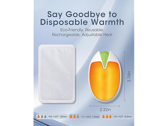 Hand Warmers Rechargeable, 2 Pack