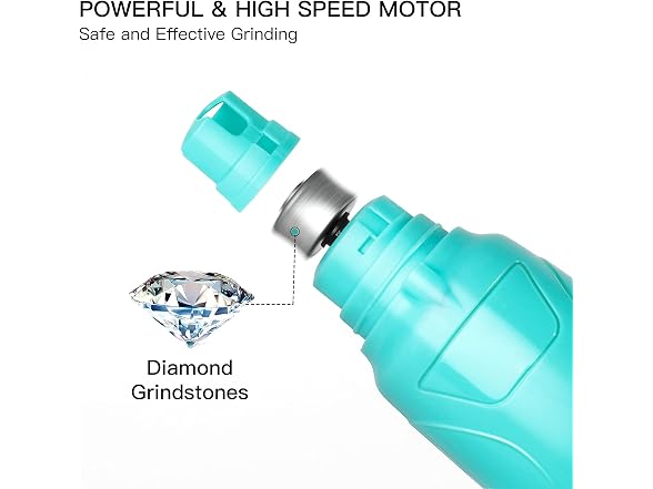 Toozey Dog Nail Grinder with LED Light