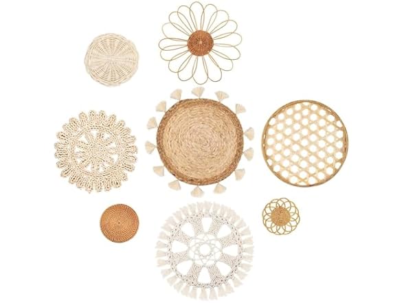Abundance Living Boho Wall Basket Decor