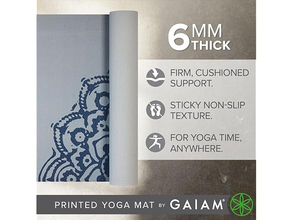 Gaiam Premium Yoga Mat 6mm