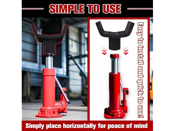Bottle Jack Adapter Lifting Saddle 12 Ton Safe Steel 3"-4"