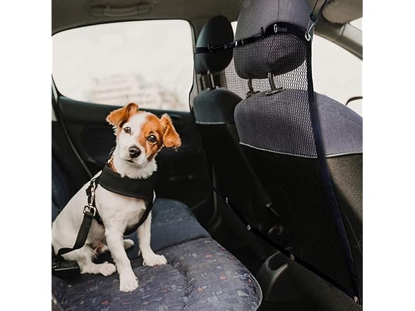 Zone Tech PE0007 Back Seat Pet Mesh Net Large