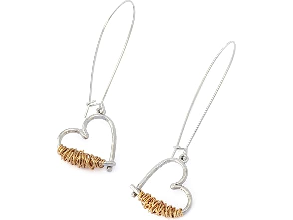 Robert Lee Morris Women's Heart Dangle Earrings