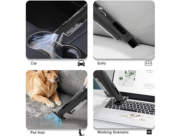AYONTIN Lightweight Stick Vacuum w/LED