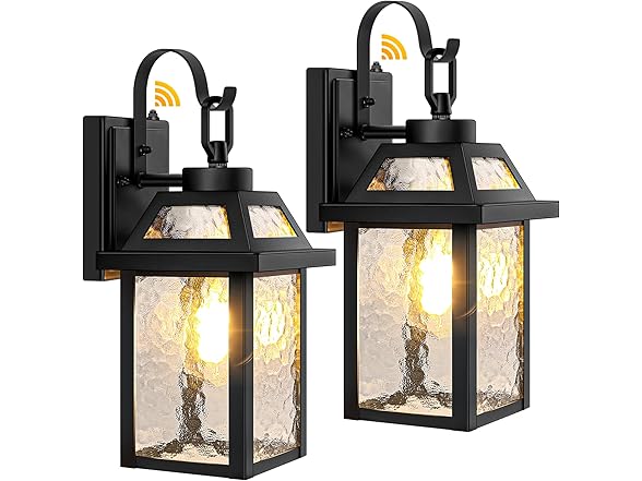 BesLowe Dusk to Dawn Outdoor Wall Lights