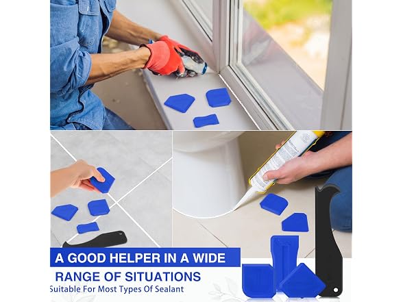 Outus CON-124 (2pk) 4pc Silicone Caulking Tool Set