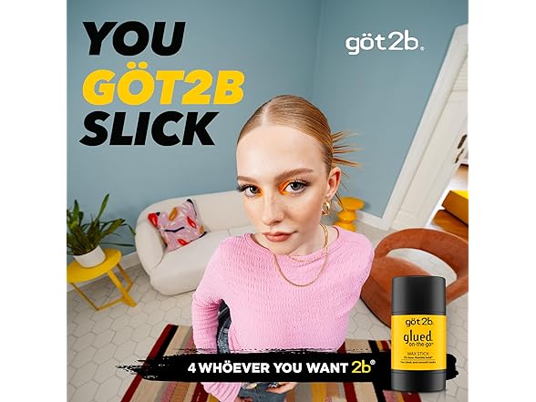 got2b glued on-the-go wax stick, 1.8oz, sleek and slick styles, style your hair without the crunch, helps control frizz - Gallery 2