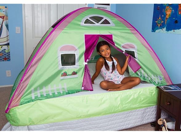 Pacific Play Tents 19601 Kids Cottage House Bed Tent Playhouse