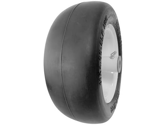 Marathon 01410P 11x4.00 Flat-Free Lawnmower Tire on Wheel