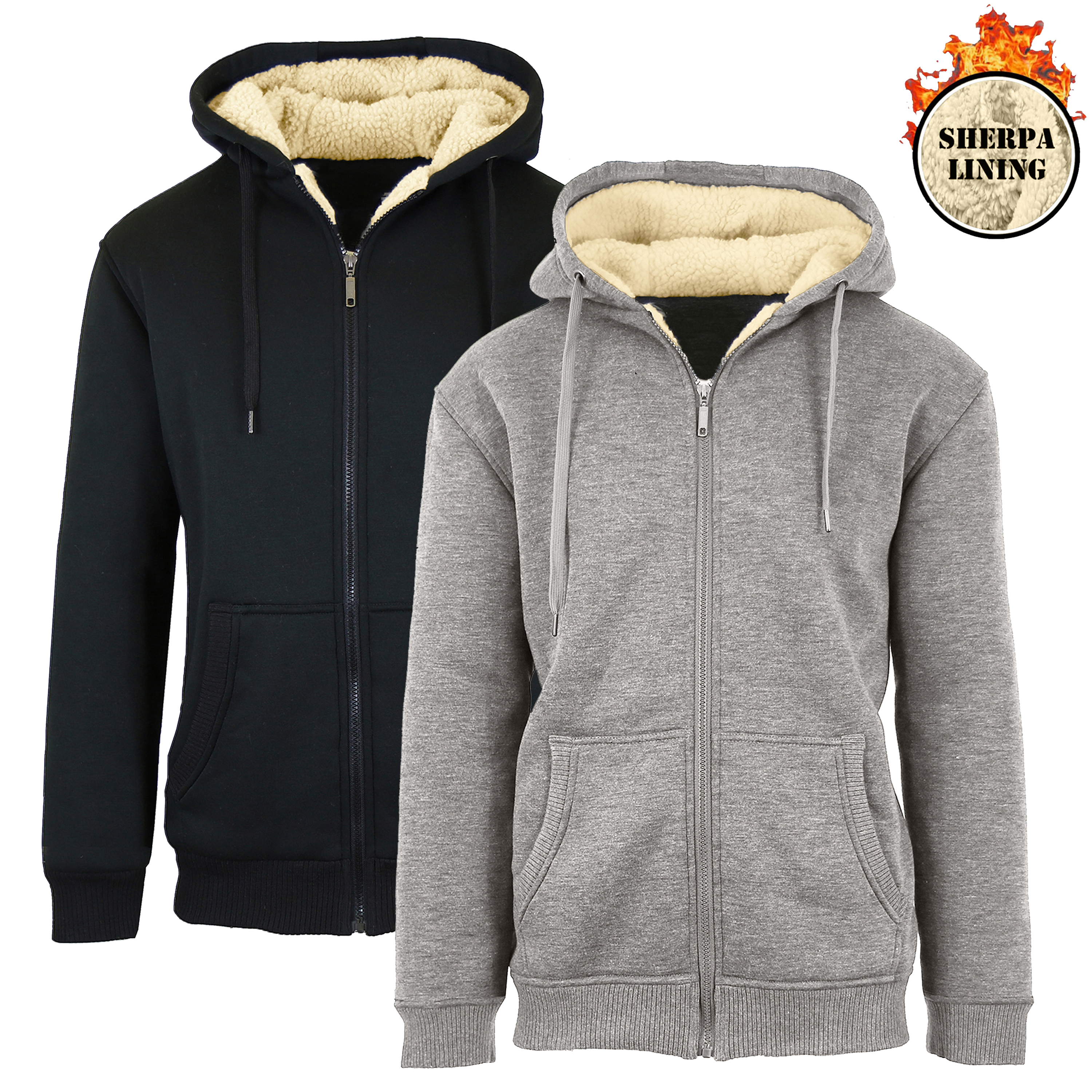 Super Heavyweight Sherpa Zip Hoodie (1 or 2pk) - Gallery 17