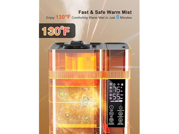 Zeova 13L Warm & Cool Mist Humidifier Choose Color