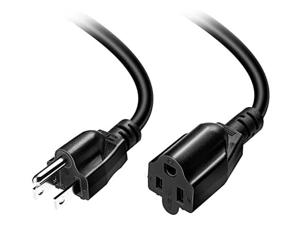 Short Power Extension Cord Outlet Saver, 15-20 Amp Plug Adapter Cord