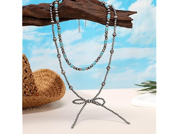 MQV Navajo Pearl Turquoise Necklace