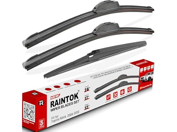 Windshield Wiper Blade Set Replacement for Toyota Rav4 2006-2012