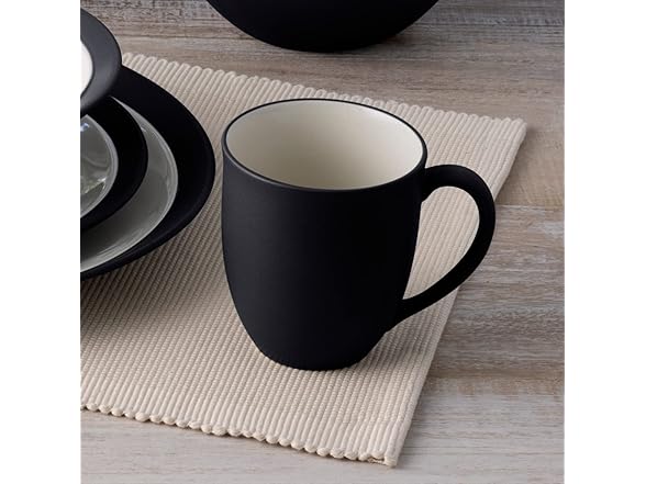 Noritake Colorwave Graphite 4-Piece Curve Place Setting, Service for 1