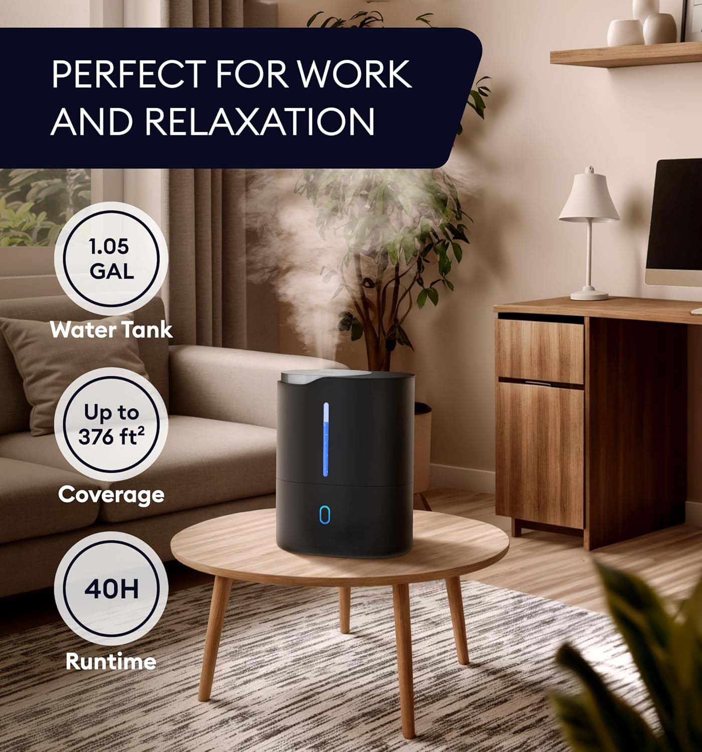 3P EXPERTS Ultrasonic Cool Mist Humidifier - Gallery 21