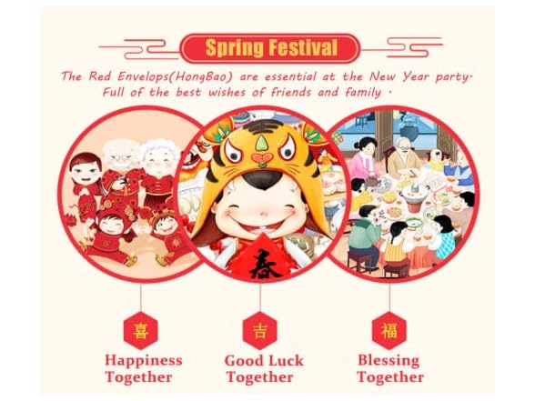 Generic Chinese Red Envelopes 24 Pieces