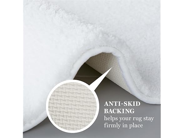 MARTHA STEWART Drylon Microfiber Bath Rug 17"X24"