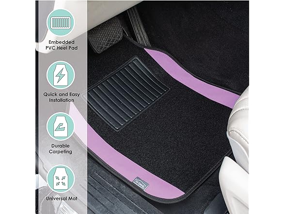 FH Group Automotive Floor Mats – Purple