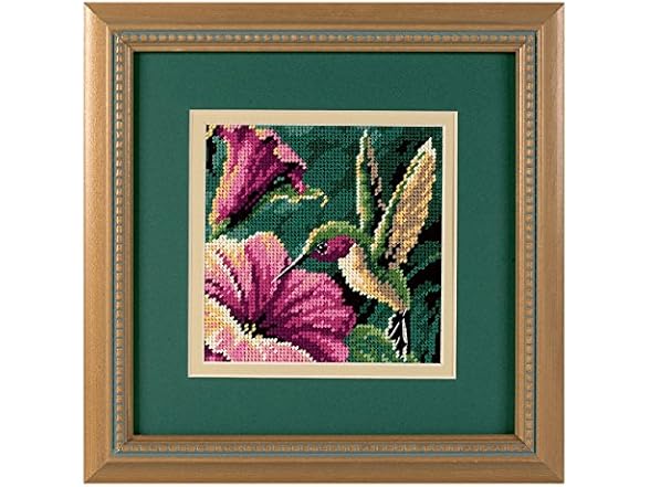 Dimensions Hummingbird Drama Mini Needlepoint