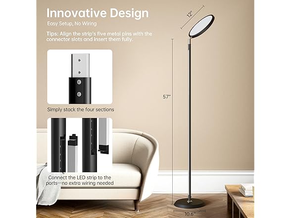 SMAVISTA LED Smart Floor Lamp