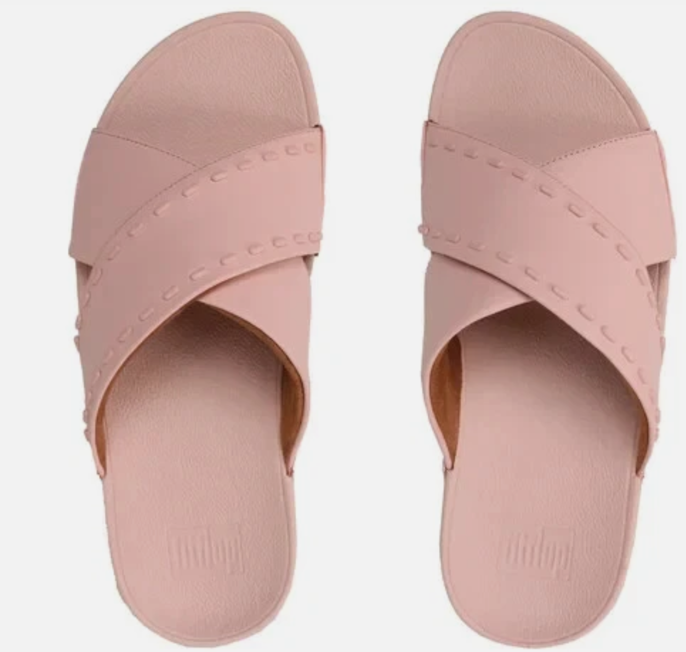 FitFlop Lulu Rubber-Stud Cross Slides - Gallery 14