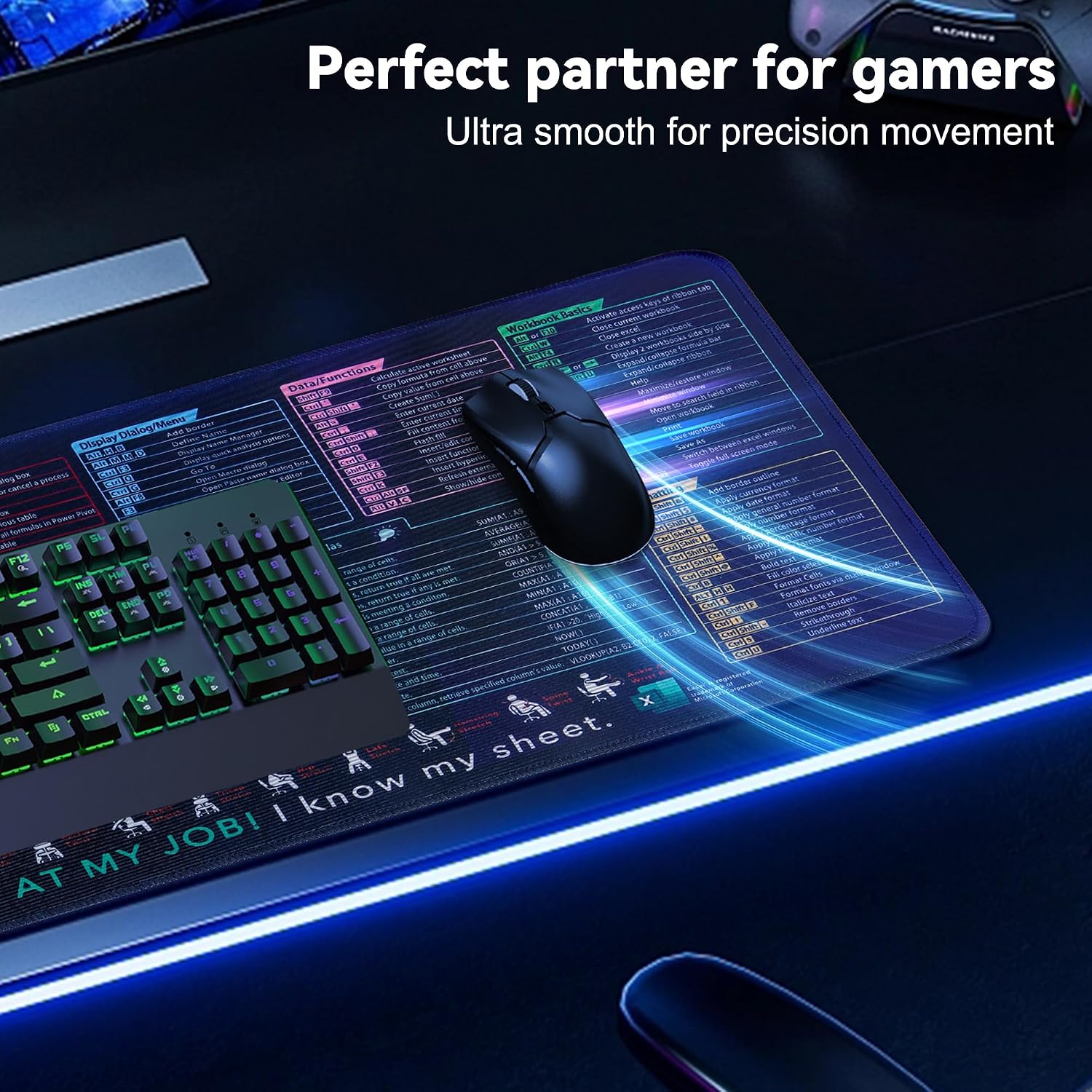 Excel Shortcut Mouse Pad 10 Key Zones - Gallery 9