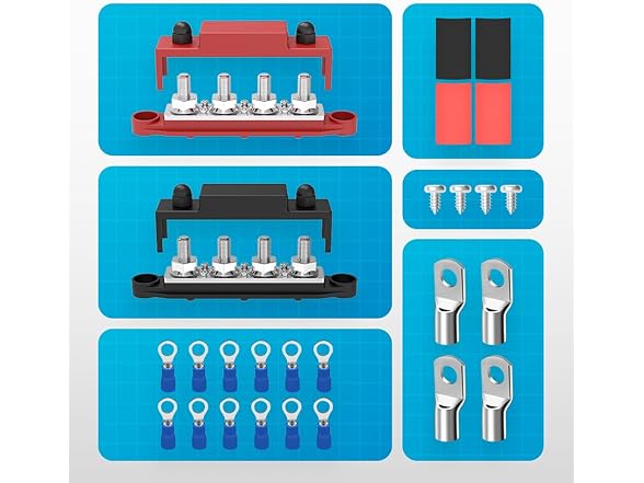 Malictele 12V Bus Bar Terminal