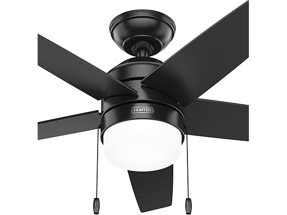 Hunter Fan 44" Matte Black Indoor Ceiling Fan