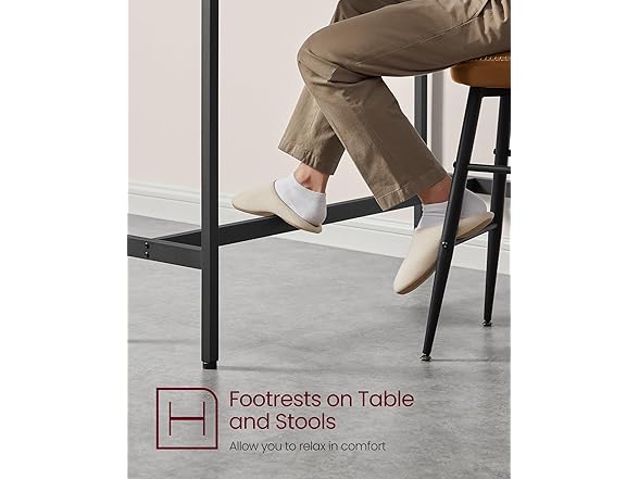 VASAGLE Bar Height Narrow Dining Table